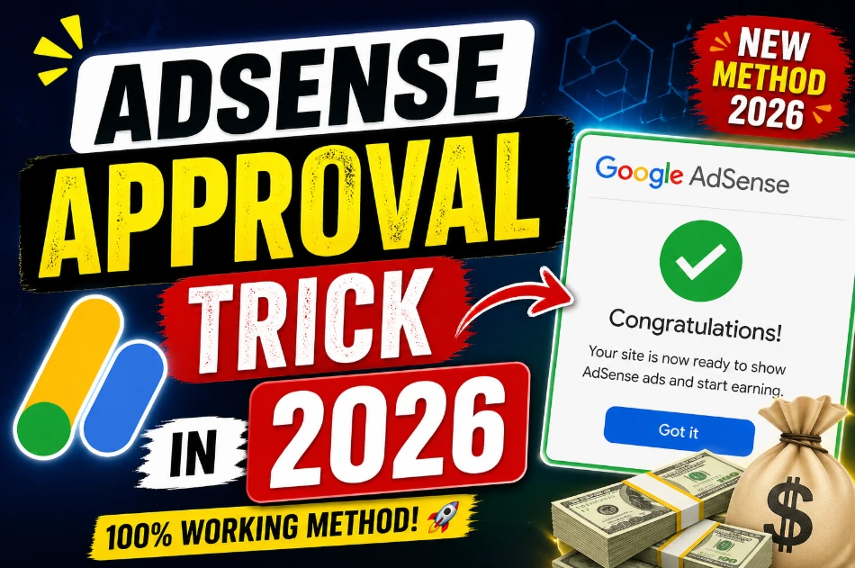 AdSense Approval Trick in 2026 | 100% Working Method for New Blog