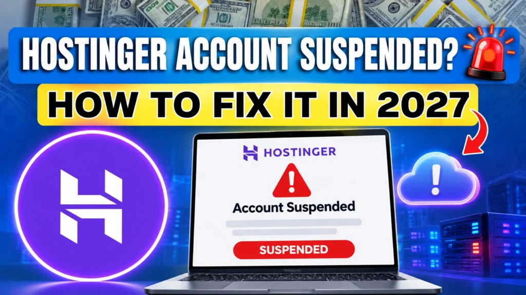 Hostinger Account Suspended? How to Fix It and Recover Your Account in 2027